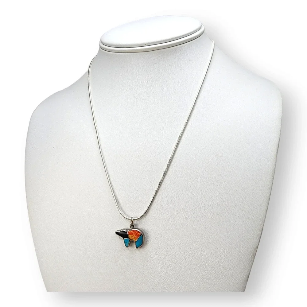DA Pendant Necklace Sterling Silver 925 18